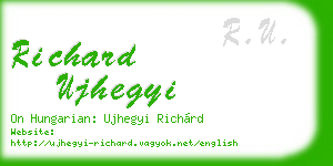 richard ujhegyi business card