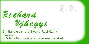 richard ujhegyi business card